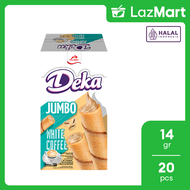 Deka Wafer Jumbo White Coffee Box 20x14gr
