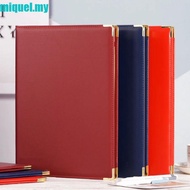 MIQUEL A4 Agreement Folder, PU Leather Protective Certificate Diploma Cover, Durable No Inserts Corn
