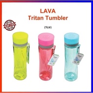 [LAVA] 1Ltr Good Quality Plastic Tritan Tumbler/ Water Bottle/ Plastik Air Botol