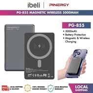 PINERGY PG-855 Thin and Light Slim Magnet Magnetic Wireless 15W Fast Charging Powerbank 5000 mAH