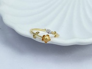 天然海水珍珠 南洋金珠 純銀 開口 戒指