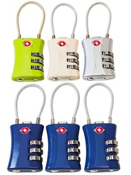 🔓$35  (圖中全部6個)  🔒 TSA 海關  金屬 鋼索款 密碼鎖