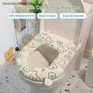 shandaizhi666ae Universal Warm Toilet Seat Cushion Waterproof Thiened Adhesive Silicone Winter Pad f