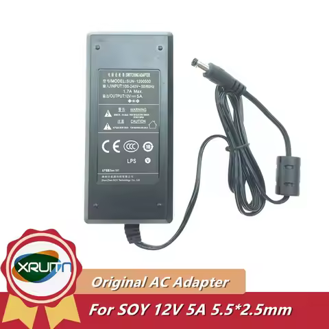 Genuine SOY AC Switching Adapter For Hikvision Dahua DVR AOC PHILIPS 326E7Q LCD Monitor Power Supply