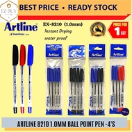 Artline Ball Point Pen 1.0mm (8210 / 4pcs) / Artline Ball Pen