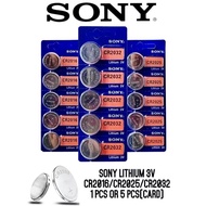 SONY CR2032 CR2025 CR2016 Cell Coin 3V Lithium Battery Watch Bateri