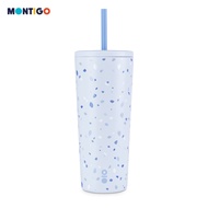 Montigo Terrazzo Sense Straw (650ml/22oz) - Durable Stainless Steel, Temperature Retention, Non-slip