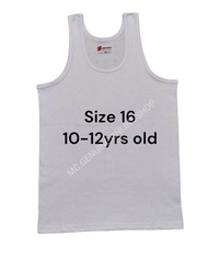 6PCS ORIGINAL KENTUCKY SANDO COTTON WHITE FOR KIDS (0-17YRS OLD)