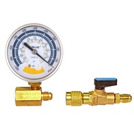 Vacuum Gauge VALUE เกจวัดความดันลบ หน้ากว้าง 63มม พร้อมวาล์วปิดเปิด ติดตั้งกับเครื่องแวคคั่ม ตรวจสอบ