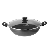 Zebra Thailand 32cm Extreme Plus Non Stick Wok Pan With Glass Lid 974132