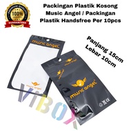 (10Pcs) Music Angel Plastic Packing / Luxury Handsfree Plastic Packing / Empty Plastic Packing Only 