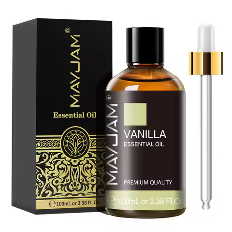 MAYJAM Essential Oil 100ml for Humidifier Diffuser Vanilla Lavender Bergamot Sandalwood Pine Neddles