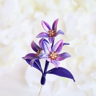 幻彩紫紅 蘭花 百合花 胸針