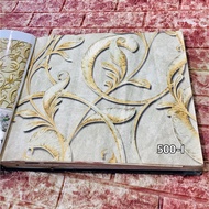 LUXURY CLASSIC GOLD THREADED WALLPAPER FOR CAFE