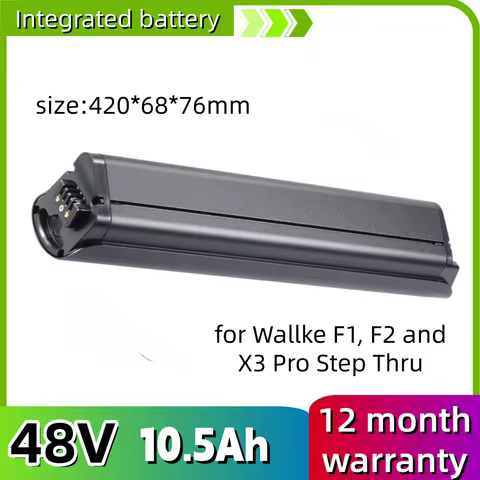LIthium-ion Ebike Battery 48V 10.4Ah 12Ah 14Ah Hidden Battery Pack For 500W Wallke F1, F2 and X3 Pro