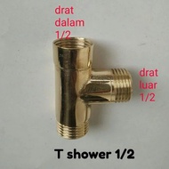 1/ 2" Brass T-Shower Connection