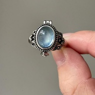 Elegant Imitation Sapphire Azure Design Ring Azure Sapphire Imitation/ (Adjustable)
