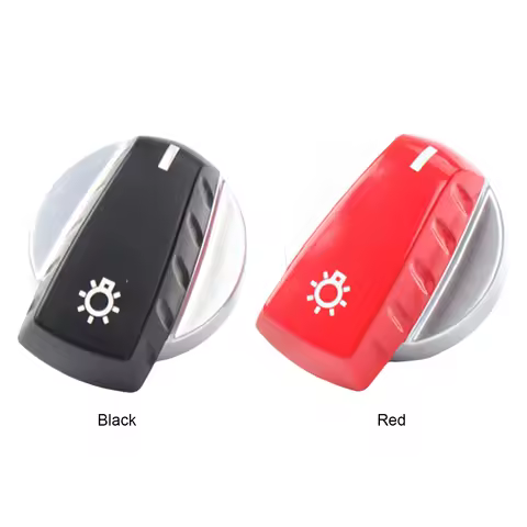 Replacement Headlight Switch Knob Headlight Lamp Switch Rotary Knob Button Cap for BMW 5 Series E60 