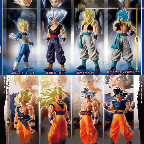 Original 4pcs Hg Dragon Ball 02 Capsule Toys Gashapon Goku Special Edition Toys For Kids Gift Collec