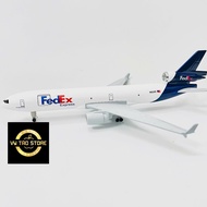 FEDEX EXPRESS MD-11 GLOBAL TRUCK AIRCRAFT 1:400 SCALE HIGH QUALITY STATIC-COATED CAST METAL