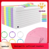 300 Pack Index Cards, 3inch X 5inch Ruled Index Cards with Ring, Colored Lined Flash Cards, Both Sid