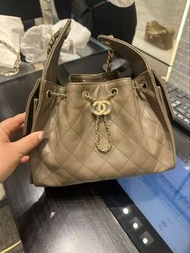 Chanel 26A  small size 25bag Etoupe ghw，Chanel 25bag小號大象灰色/灰色金扣