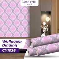 3D Wall Paper with Elegant Motif Living Room Wall Paper, CY Batik Motif Wall Sticker 45CMX8M