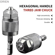 ORIENMY Quick Change Chuck, 1.5-6.5mm 1/4 Inch Drill Chuck Adapter,  Hexagonal Handle Self-Tightenin