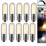 Dimmable Mini E14 E12 LED Freezer Filament Light Bulbs 2W 3W Refrigerator Lamps COB Bulbs Lamp