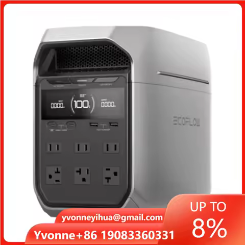 Ecoflow DELTA 3 Plus Series 1800w UPS Portable Power Station Solar Generator Charging Station