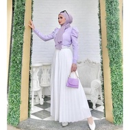 Skirt wanita fesyen 🔥 [READY STOCK] 🔥Viral Tiktok Skirt Palas Labuh Muslimah Fashion Pleated Skirt W