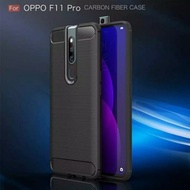 case slimfit case carbon silicon premium oppo f11 oppo f11 pro - oppo f11 pro