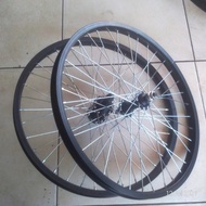 WHN WHEELSET SEPEDA UKURAN 20 ALLOY. VELK SEPEDA LIPAT. WHEELSET