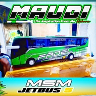 Mainan Bus Telolet Bis Telolet Lampu led Bisa Custom nama dan foto