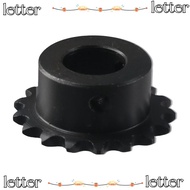 LETTER 17 Tooth Gear, 25 Chain Single Strand 1/4" Pitch Roller Sprockets, Portable C45 Carbon Steel 