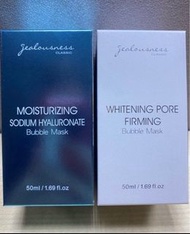 🈹最後一套現貨 ‼️🇼🇸Jealousness 玻尿酸活氧泡泡面膜50ml+灰熊厲害瞬白泡泡面膜50ml