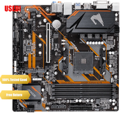 SHBDF Gigabyte GA B450M AORUS ELITE AMD B450 /4-DDR4 Dim/ M.2 /USB3.1 /Micro-Atx/ ใหม่/Max-64G ช่องค
