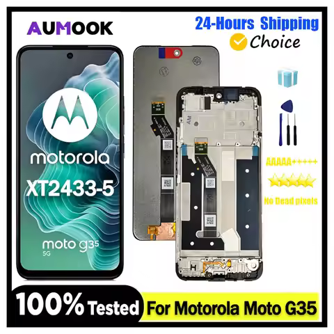 G35 6.72"LCD For Motorola Moto G35 LCD Display Touch Screen Sensor Digiziter Assembly For Moto G35 5