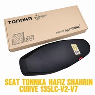 TONNKA WEAPON LC135 V1/ 135LC LC 135 V2 - V7 CARBON SEAT CUSHION EMBROIDERING LOGO HS55 RACING  YAMA