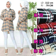 KEMEJA Flannel shirt/ women's flannel shirt jumbo flannel shirt checkered shirt boyfriend shirt chec
