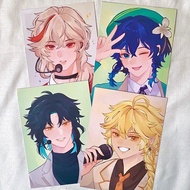 Genshin Impact 4NEMO Boy Band Idol (au) ArtPrints