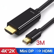 Mini Display Port DP to HDMI Cable Adapter 4K 1.8M 3M