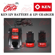 KEN 12V 1.5AH 2.0AH BATTERY CHARGER 6212C BL7212 6112 CORDLESS DRILL DRIVER L1215C L1220C DC12LC