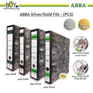 ABBA Ring File Holder Silver / Gold - (PCS) Document Holder Office File Folder Fail Folder Managemen