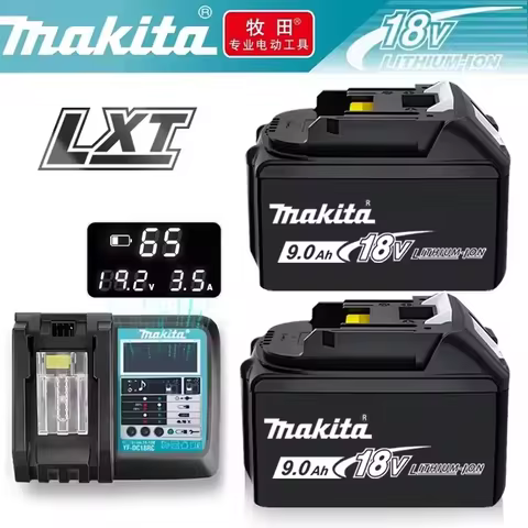 Authorized Genuine Makita 18V Lithium Battery 6.0Ah,9.0Ah，5.0Ah Replaceable Rechargeable Battery,Sui