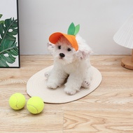 2025 Pet Hat Orange Shape Dog Hat Sunshade Sunscreen Strappy Dog Hat