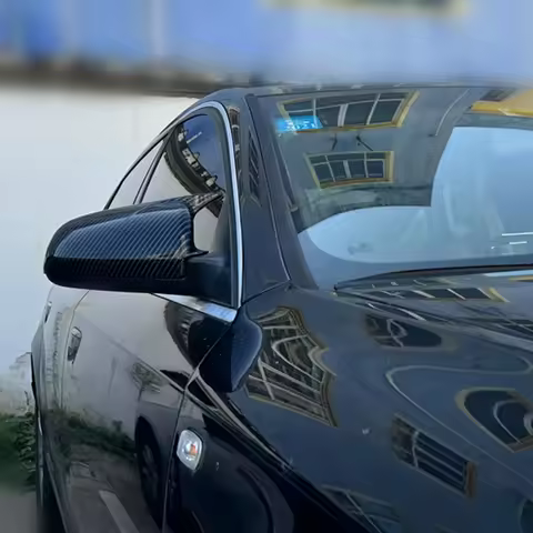 Exterior mirror protection cover exterior protective component made of ABS material For Audi A3 S3 8