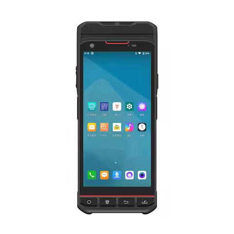 5.5-inch Android Handheld POS PDA Self-adhesive and Thermal Label Printer 1D 2D Barcode Scanner Rugg