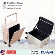 Wide Handle Handcarry Cabin Luggage Travel Business Smart Luggage Front Open Laptop Suitcase 20Inch 