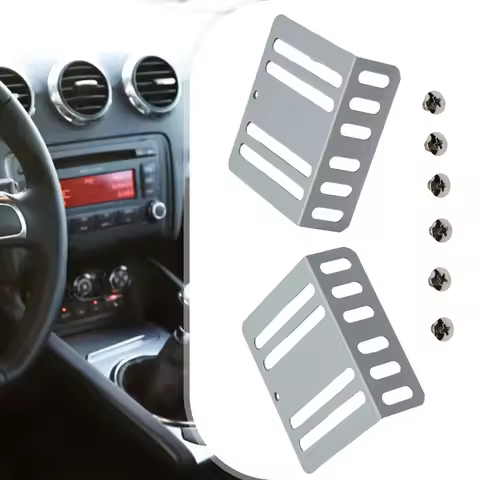 1 Set Universal 2 Din Car Radio Installation Kit MP5 Mounting Accessory Holder Support 70x75x24mm Fo
